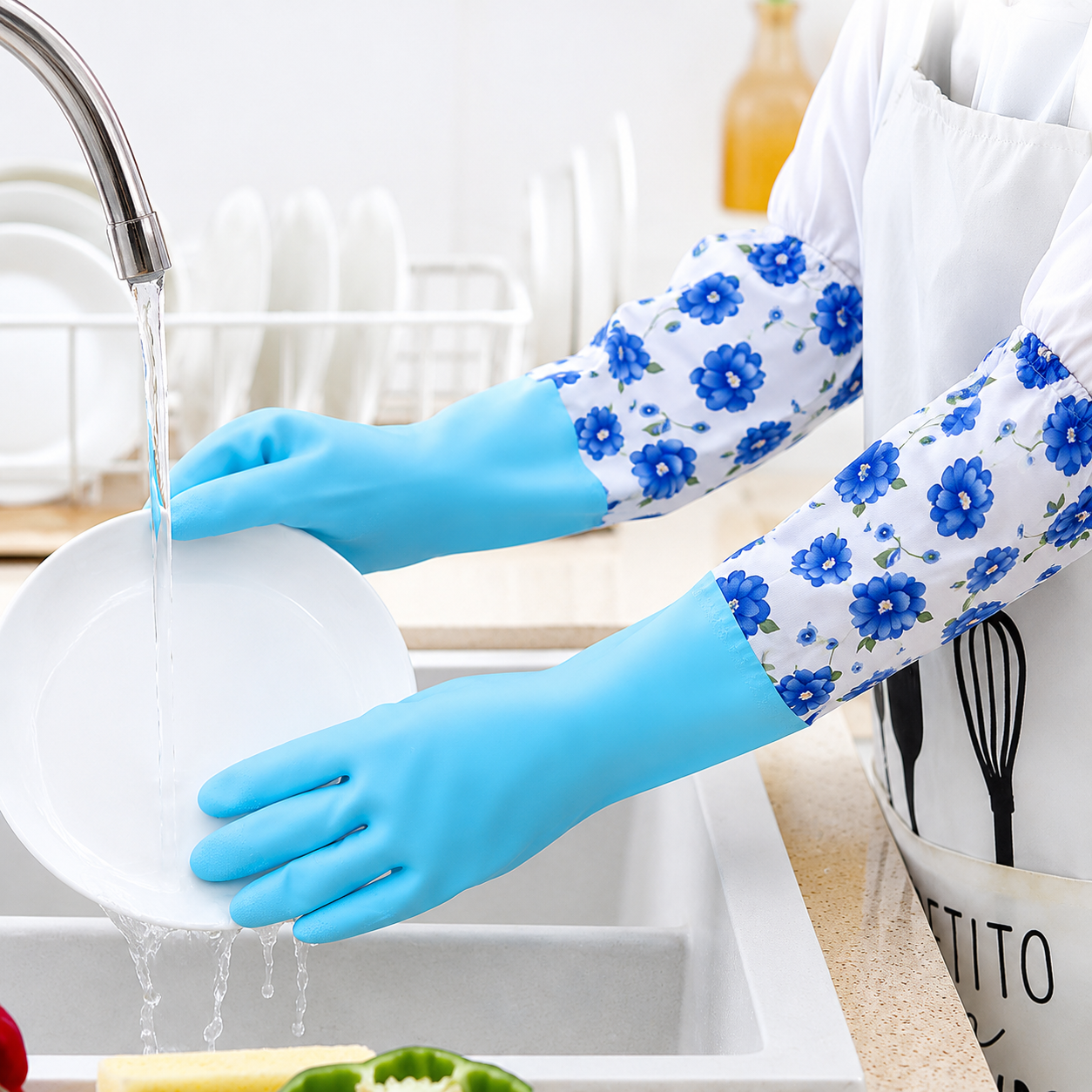 Long Silicon Hand Gloves